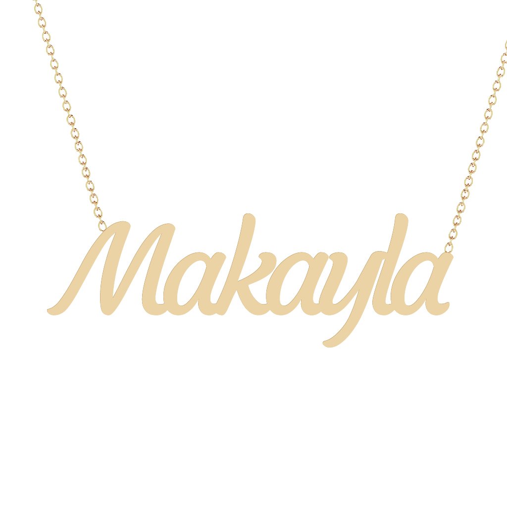 Gold Name Necklace - Makayla