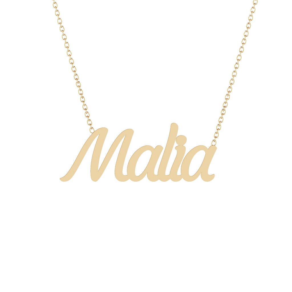 Gold Name Necklace - Malia