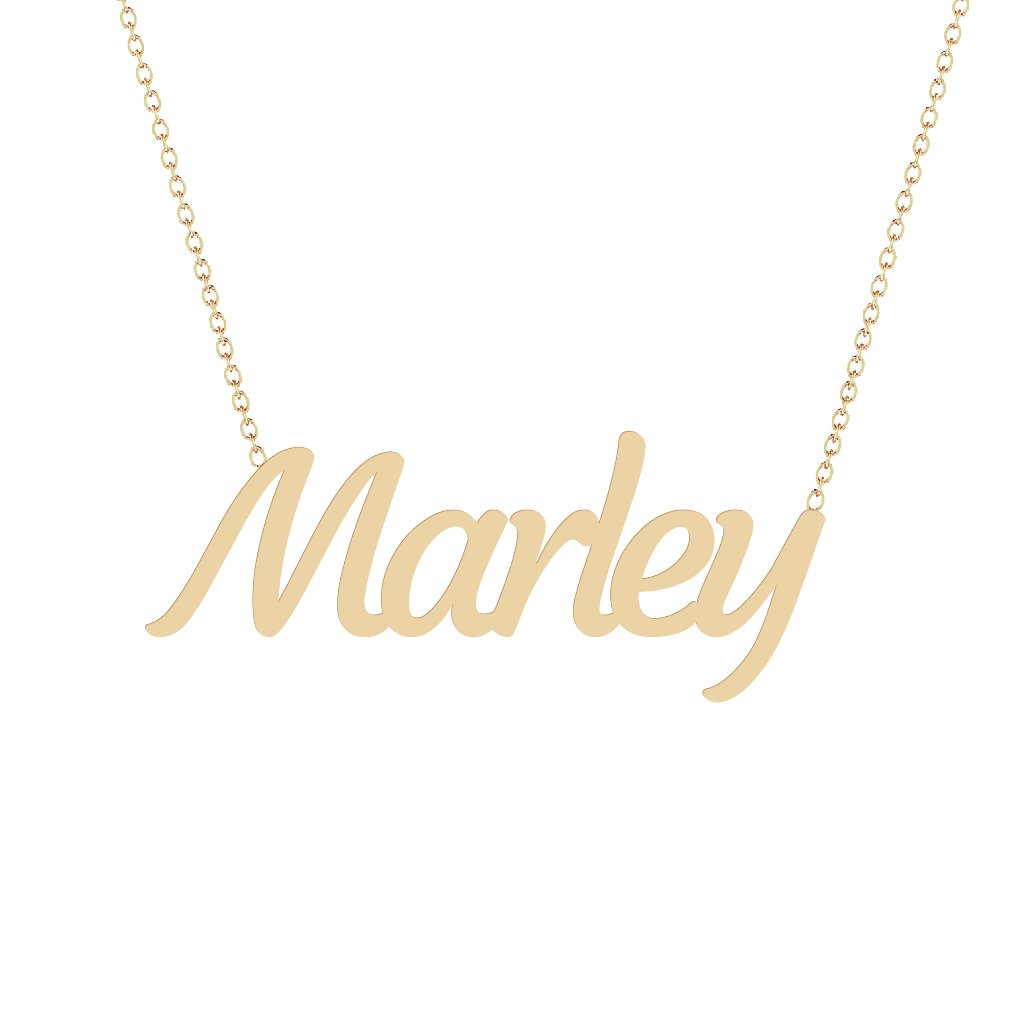 Gold Name Necklace - Marley