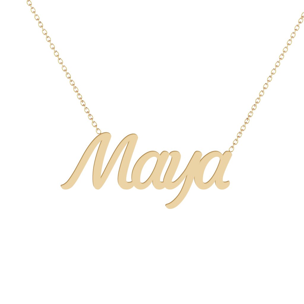 Gold Name Necklace - Maya