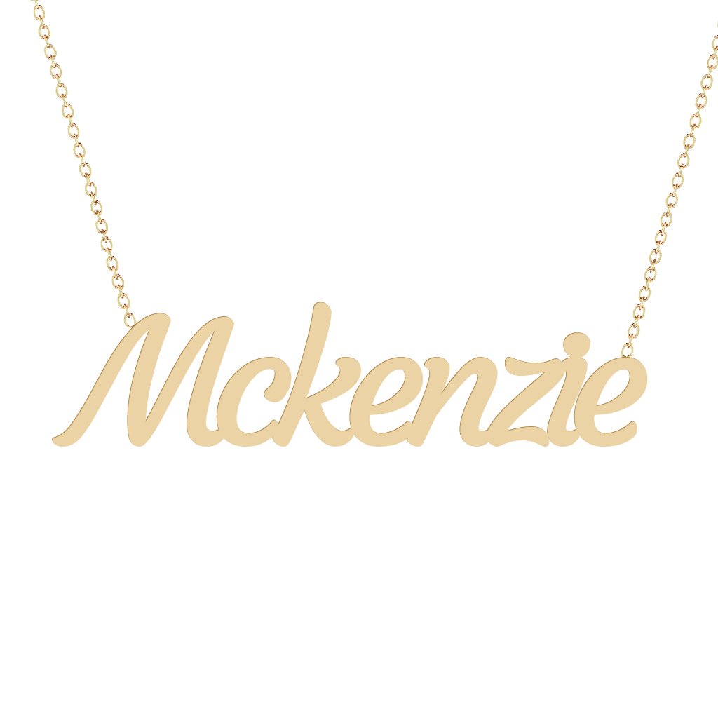 Gold Name Necklace - Mckenzie