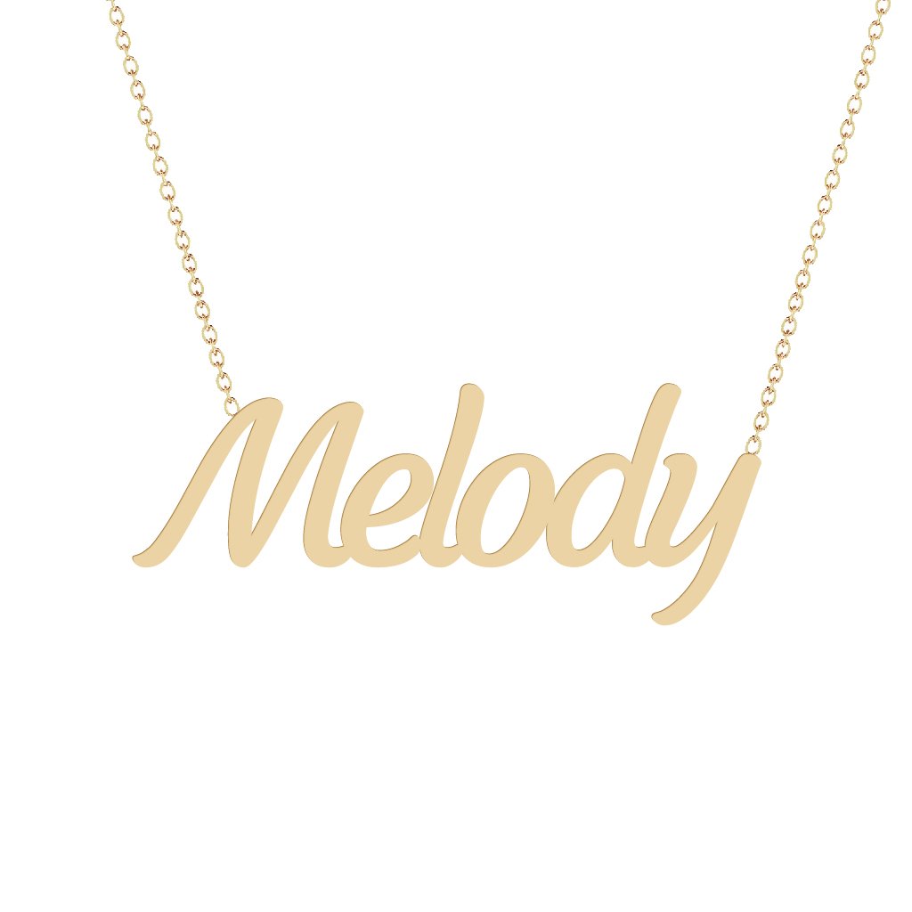 Gold Name Necklace - Melody