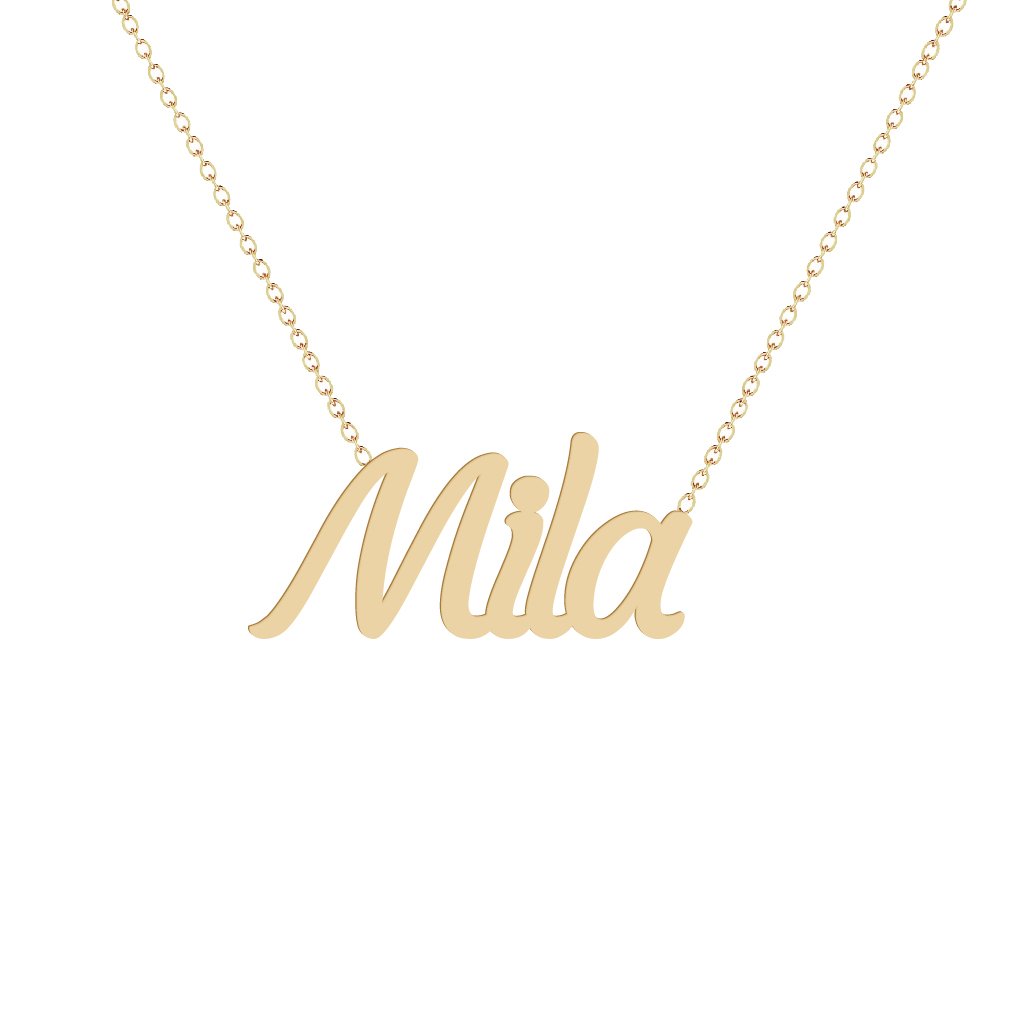 Gold Name Necklace - Mila