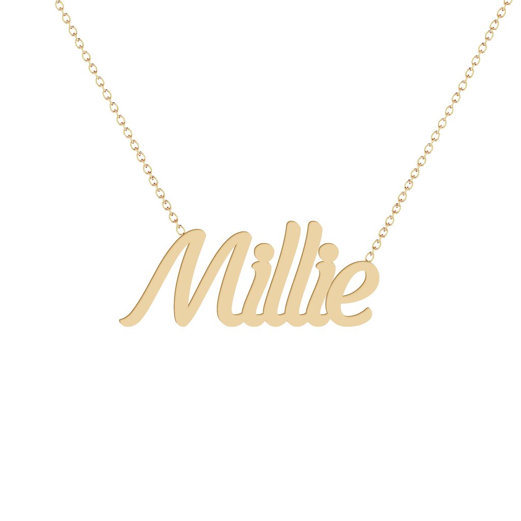 Gold Name Necklace - Millie