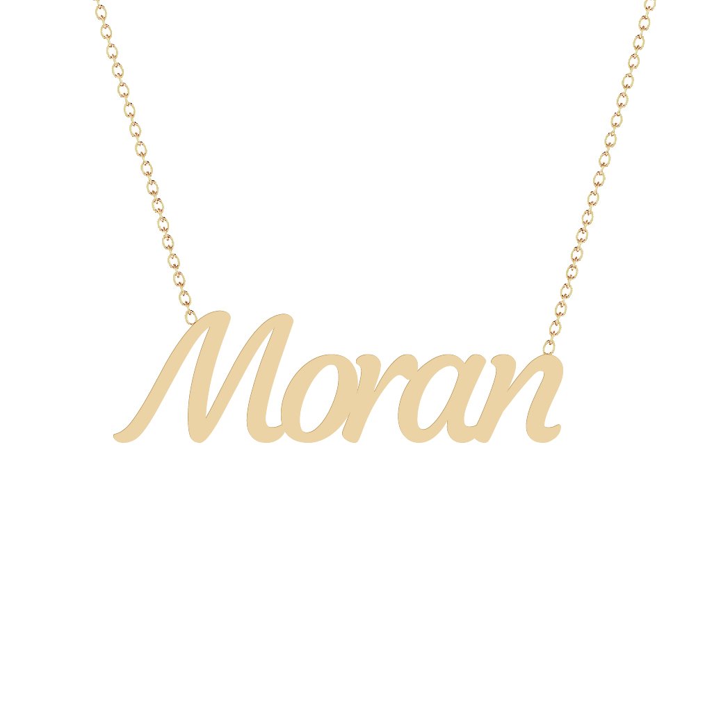 Gold Name Necklace - Moran