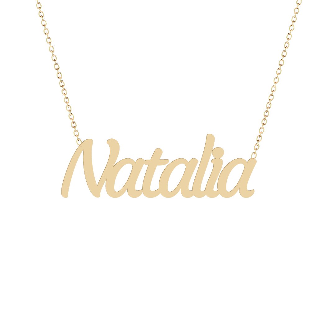 Gold Name Necklace - Natalia