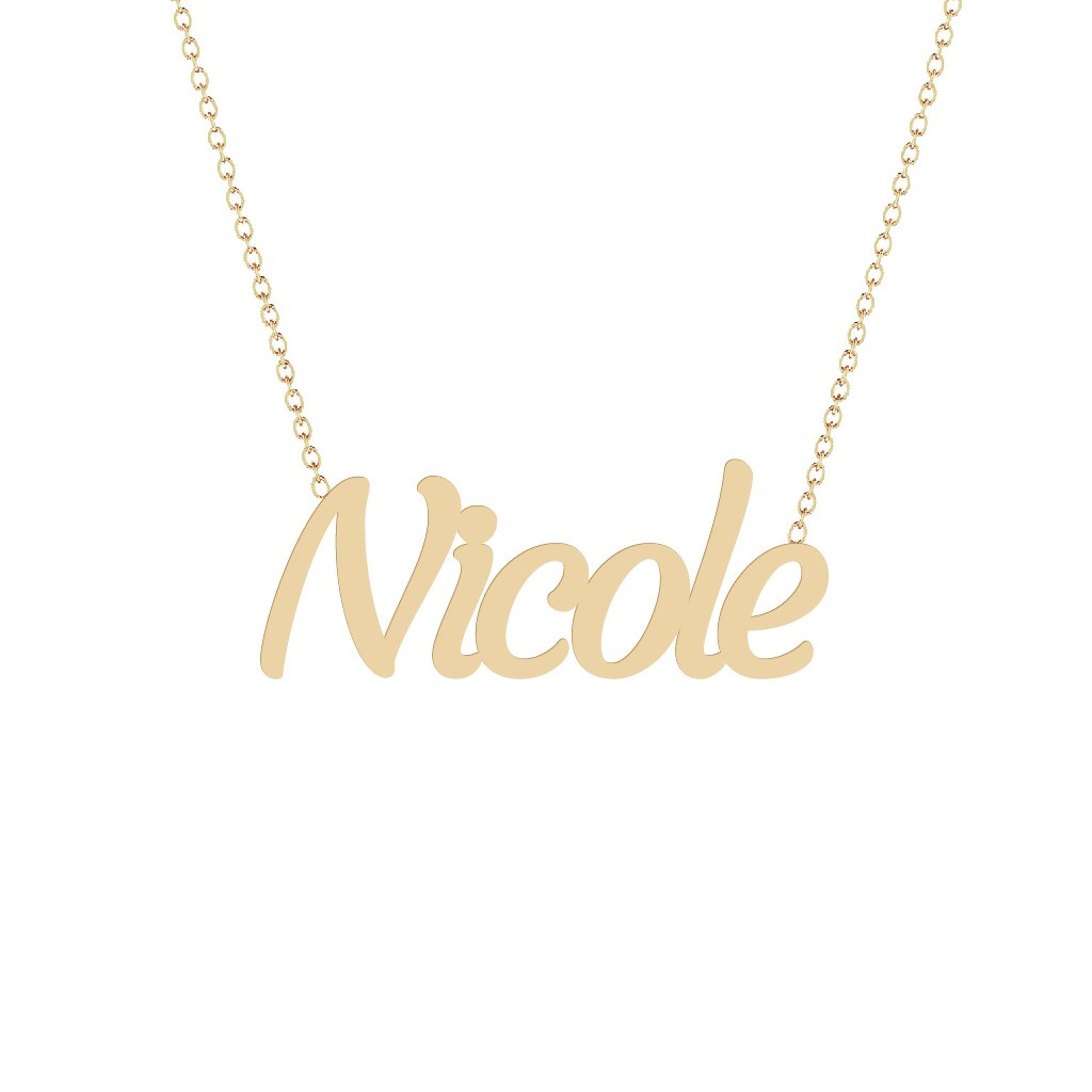 Gold Name Necklace - Nicole