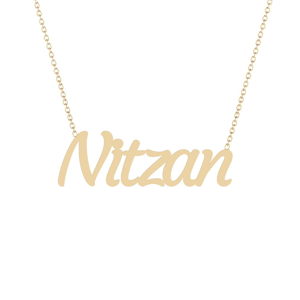 Gold Name Necklace - Nitzan