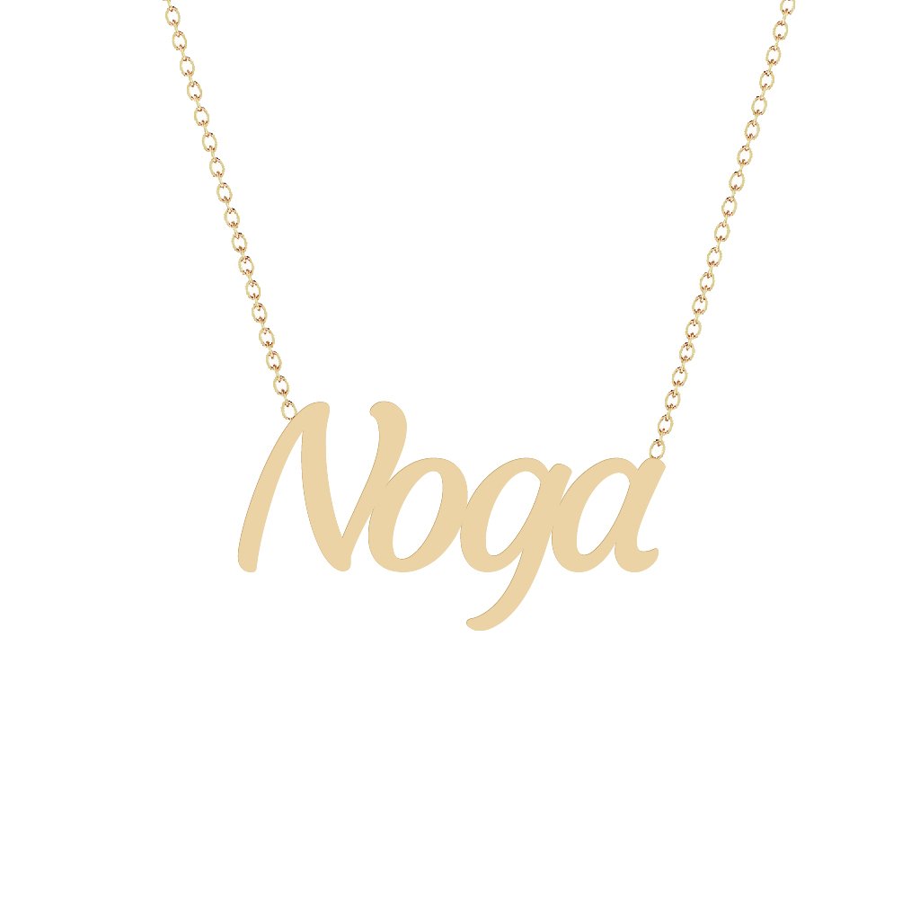 Gold Name Necklace - Noga