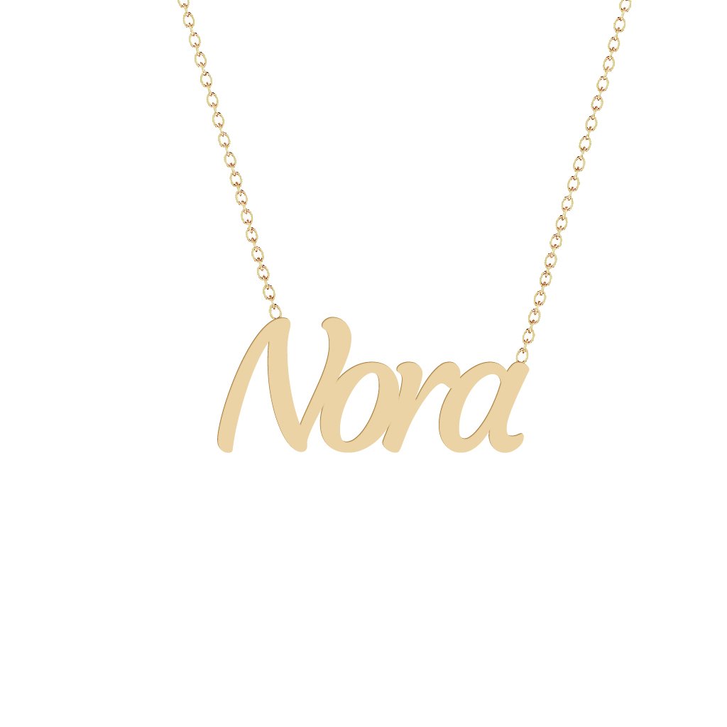 Gold Name Necklace - Nora