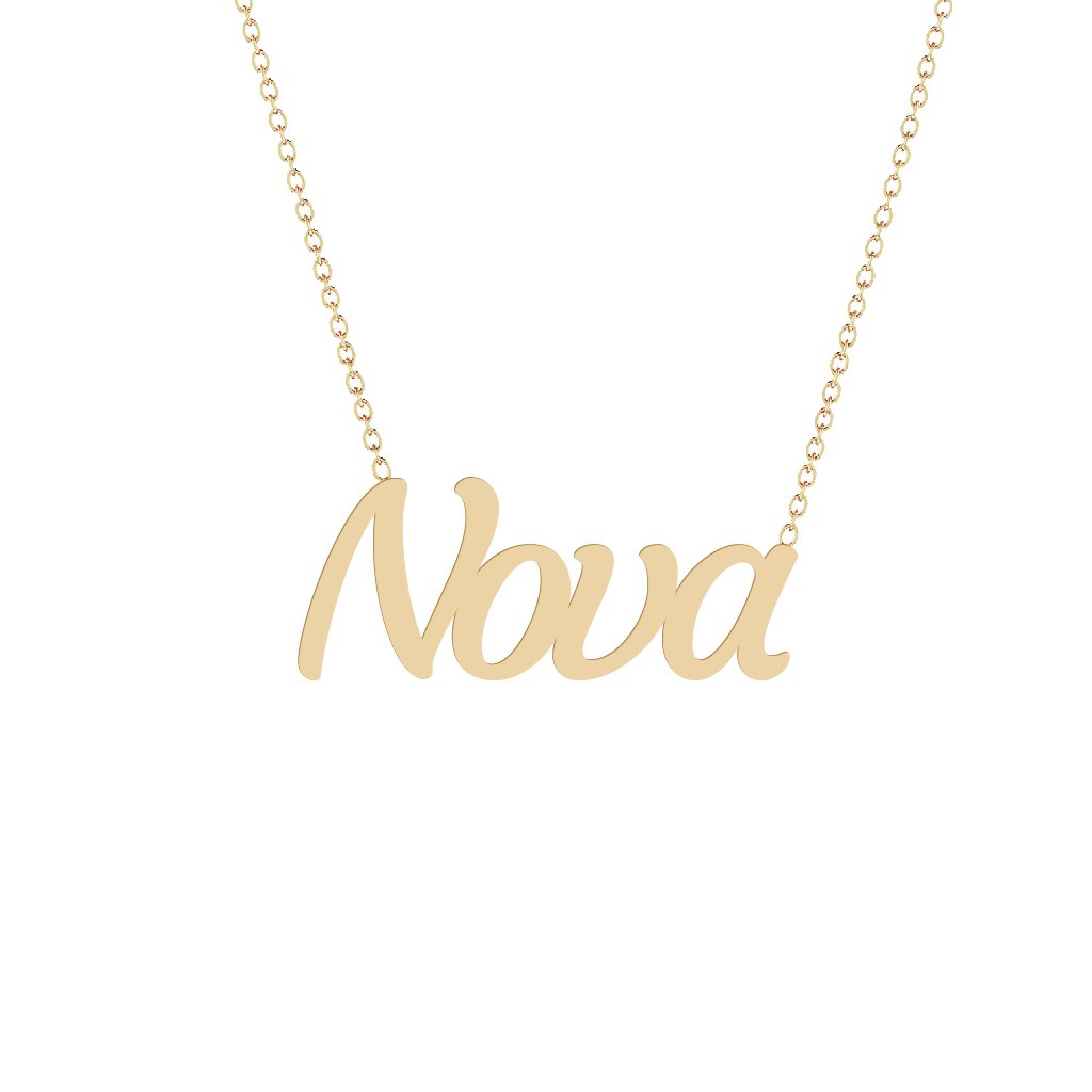 Gold Name Necklace - Nova