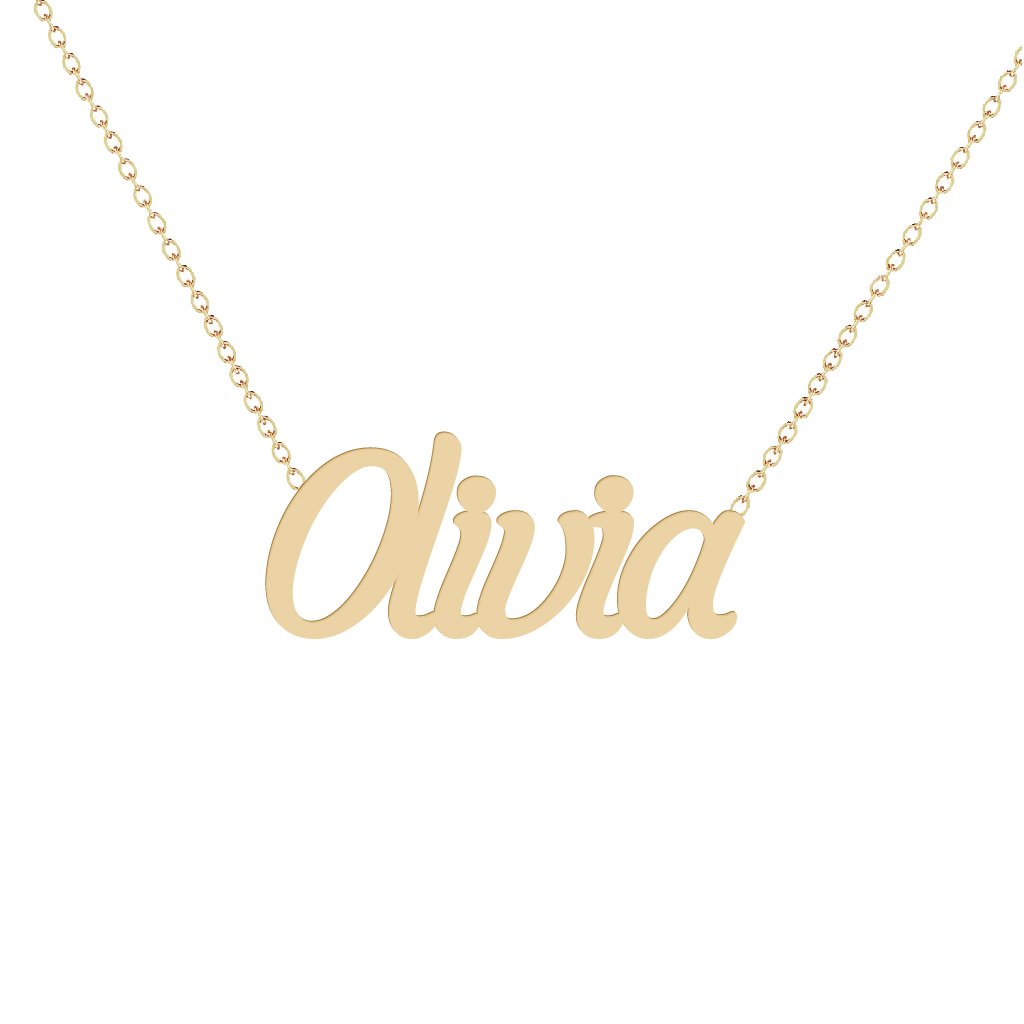 Gold Name Necklace - Olivia