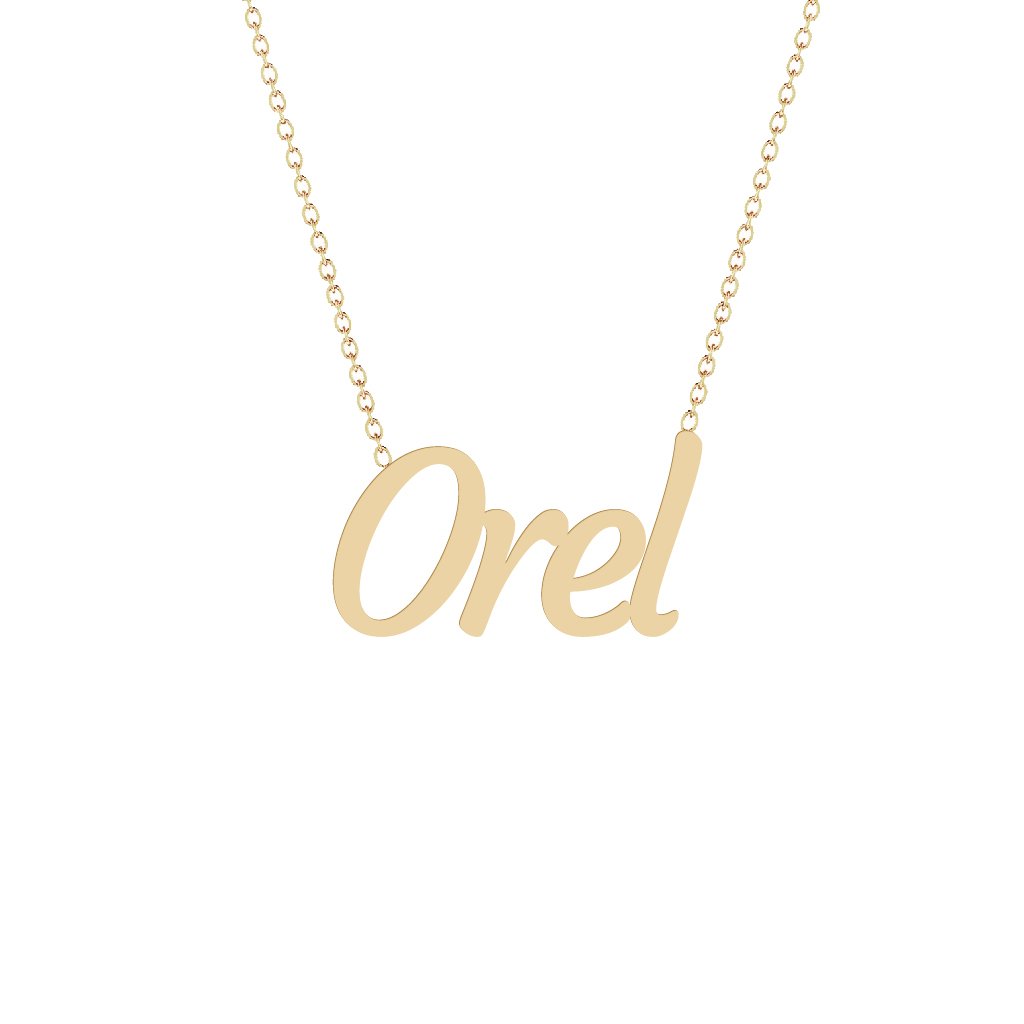 Gold Name Necklace - Orel
