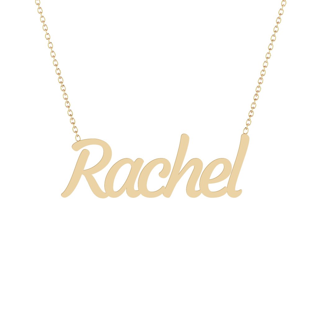 Gold Name Necklace - Rachel