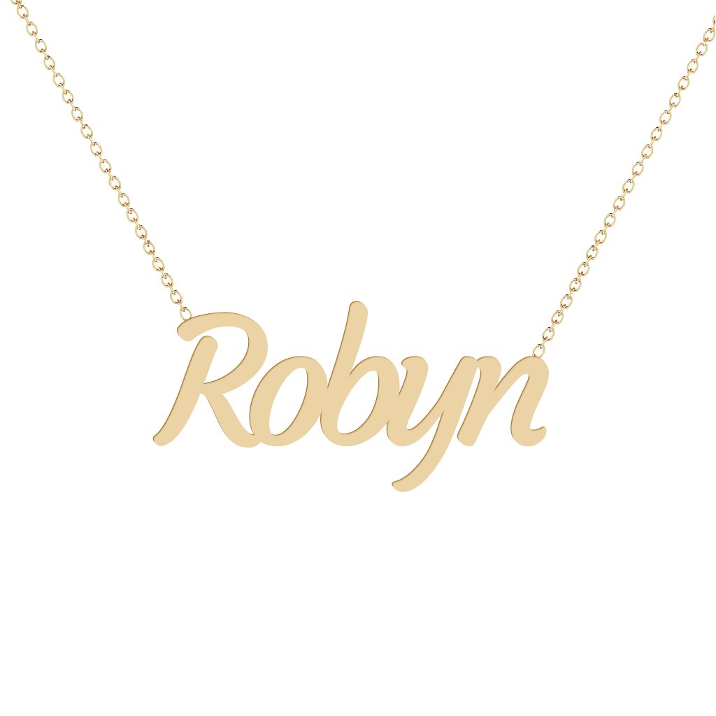 Gold Name Necklace - Robyn