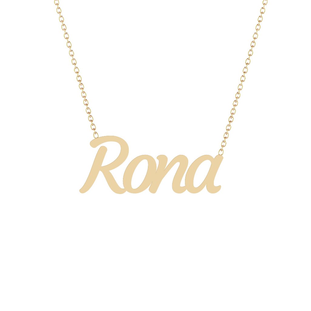 Gold Name Necklace - Rona