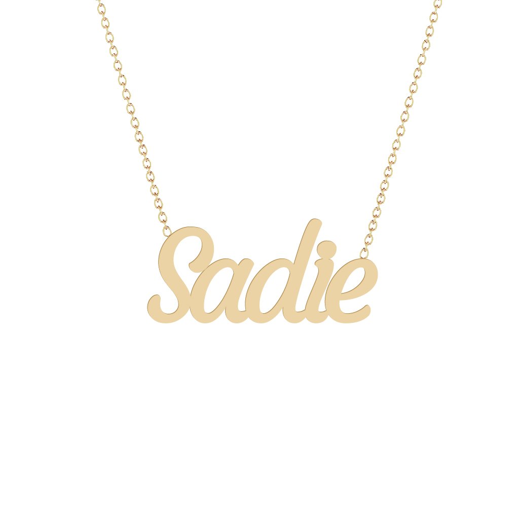 Gold Name Necklace - Sadie