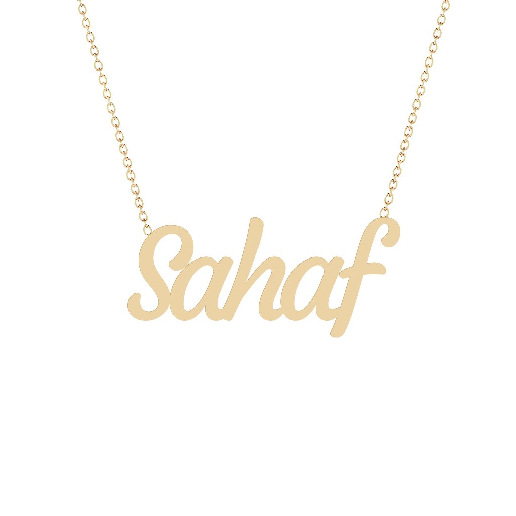 Gold Name Necklace - Sahaf