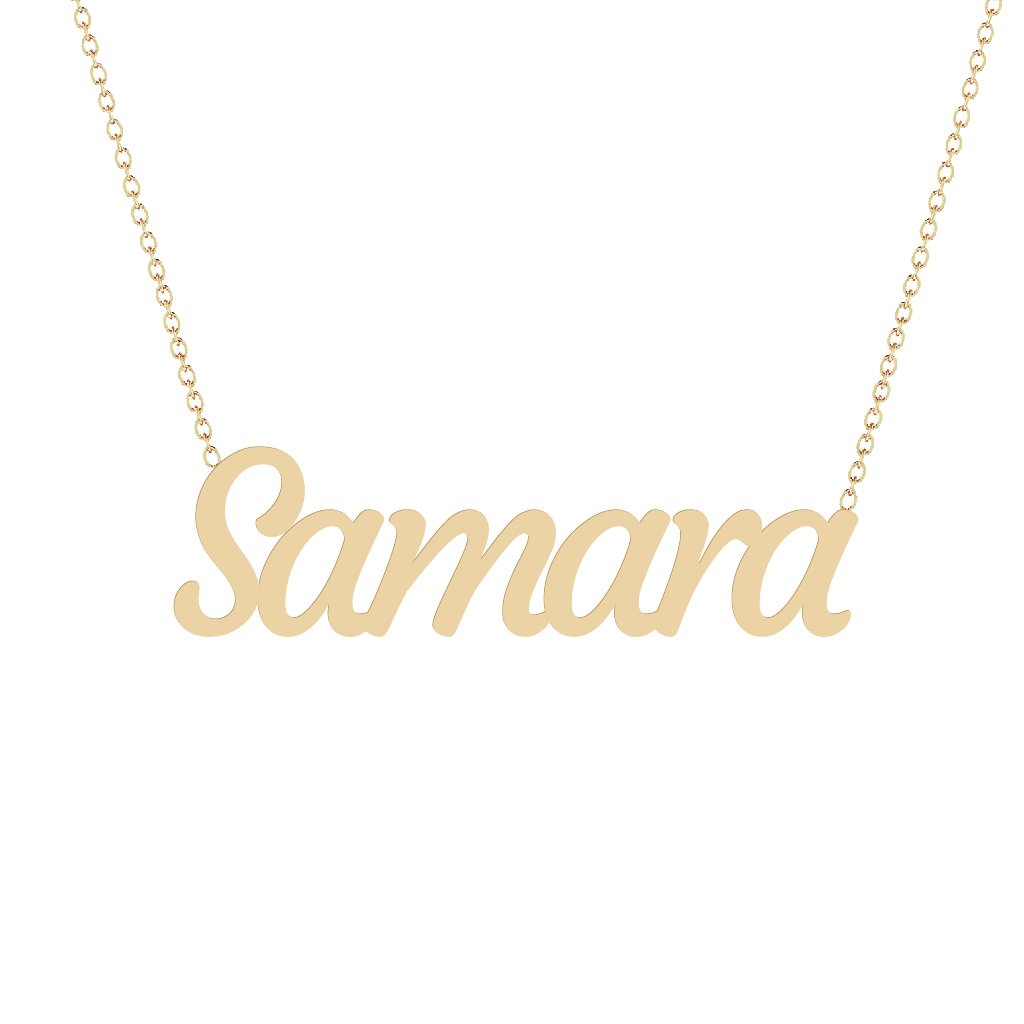 Gold Name Necklace - Samara