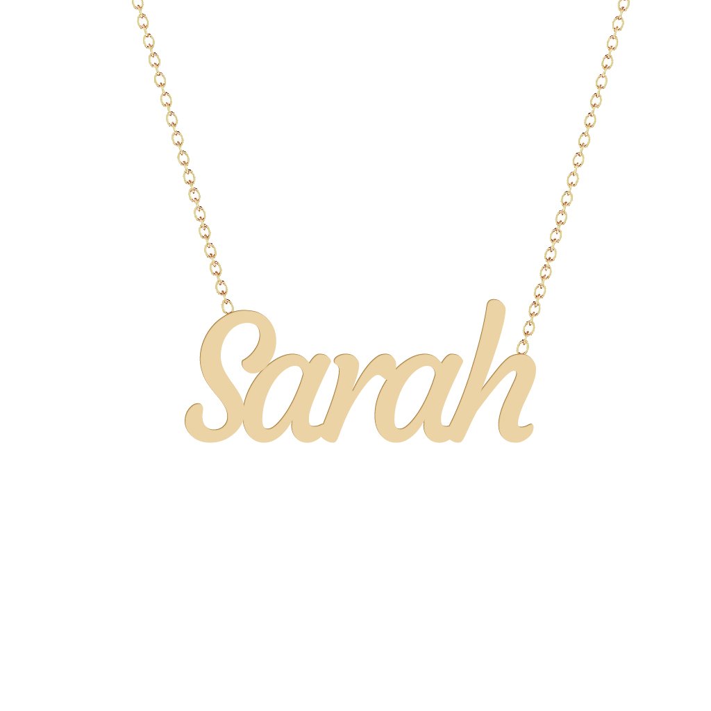 Gold Name Necklace - Sarah