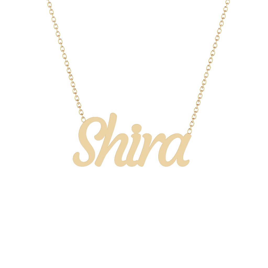 Gold Name Necklace - Shira