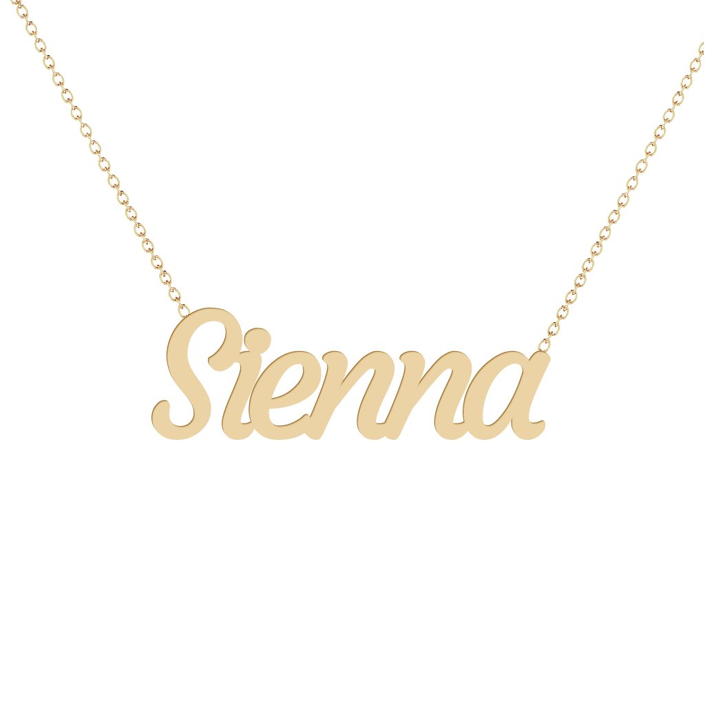 Gold Name Necklace - Sienna