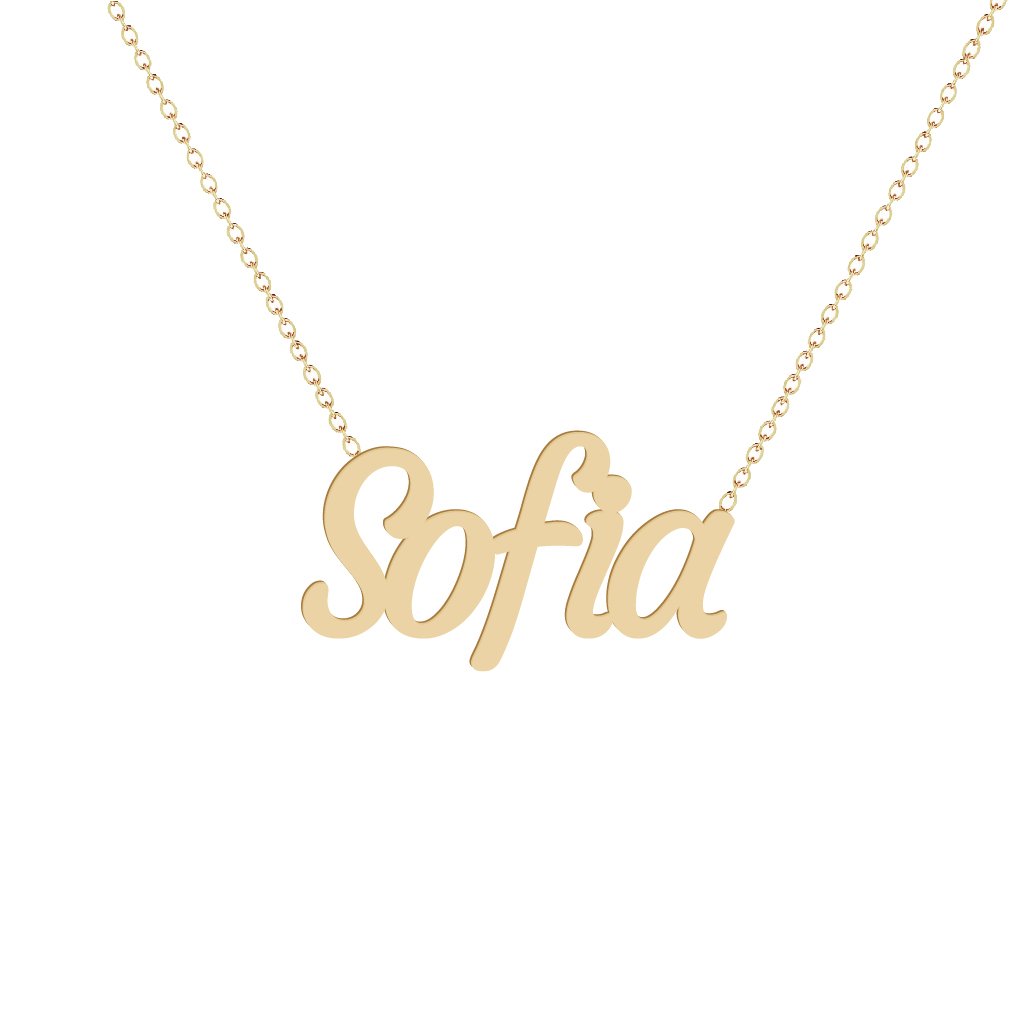 Gold Name Necklace - Sofia