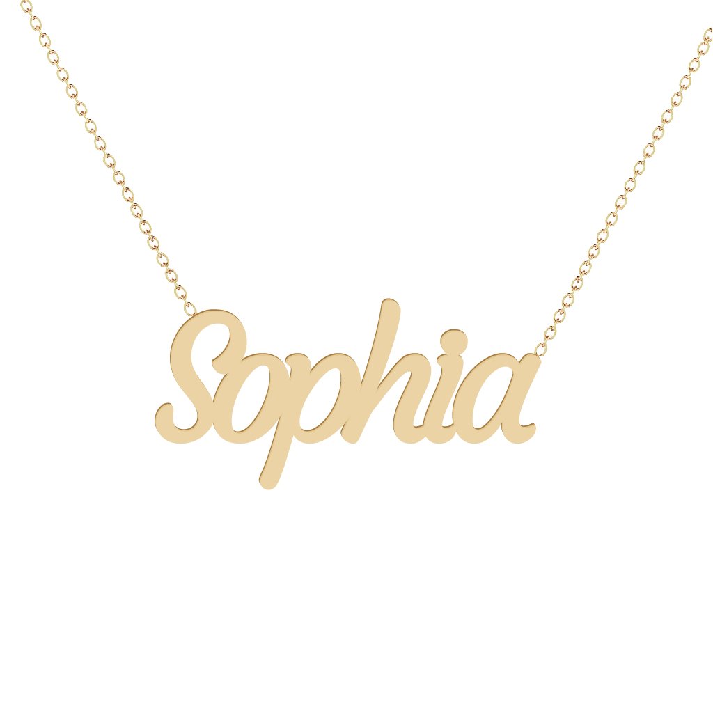 Gold Name Necklace - Sophia