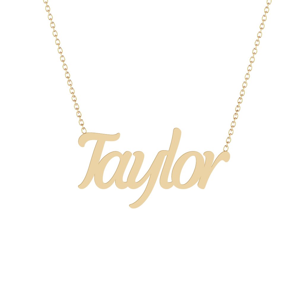 Gold Name Necklace - Taylor