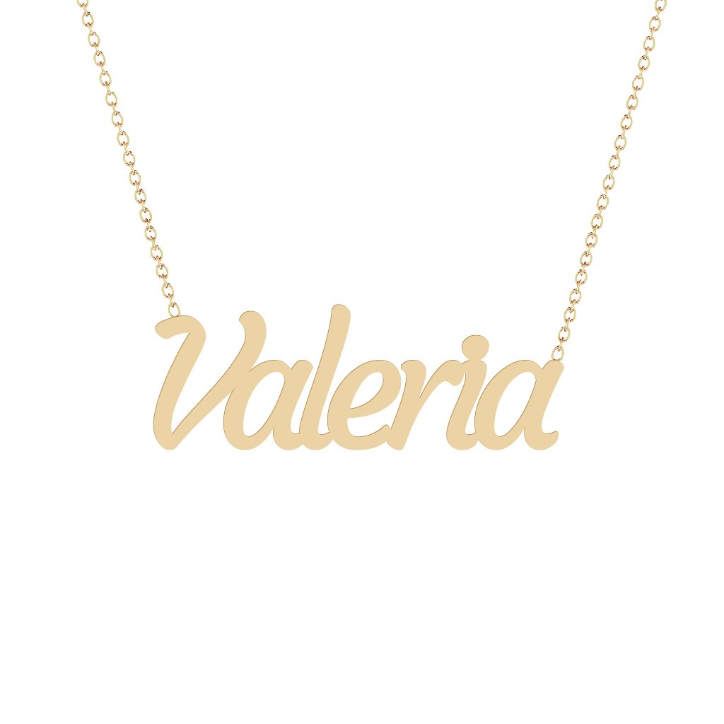 Gold Name Necklace - Valeria