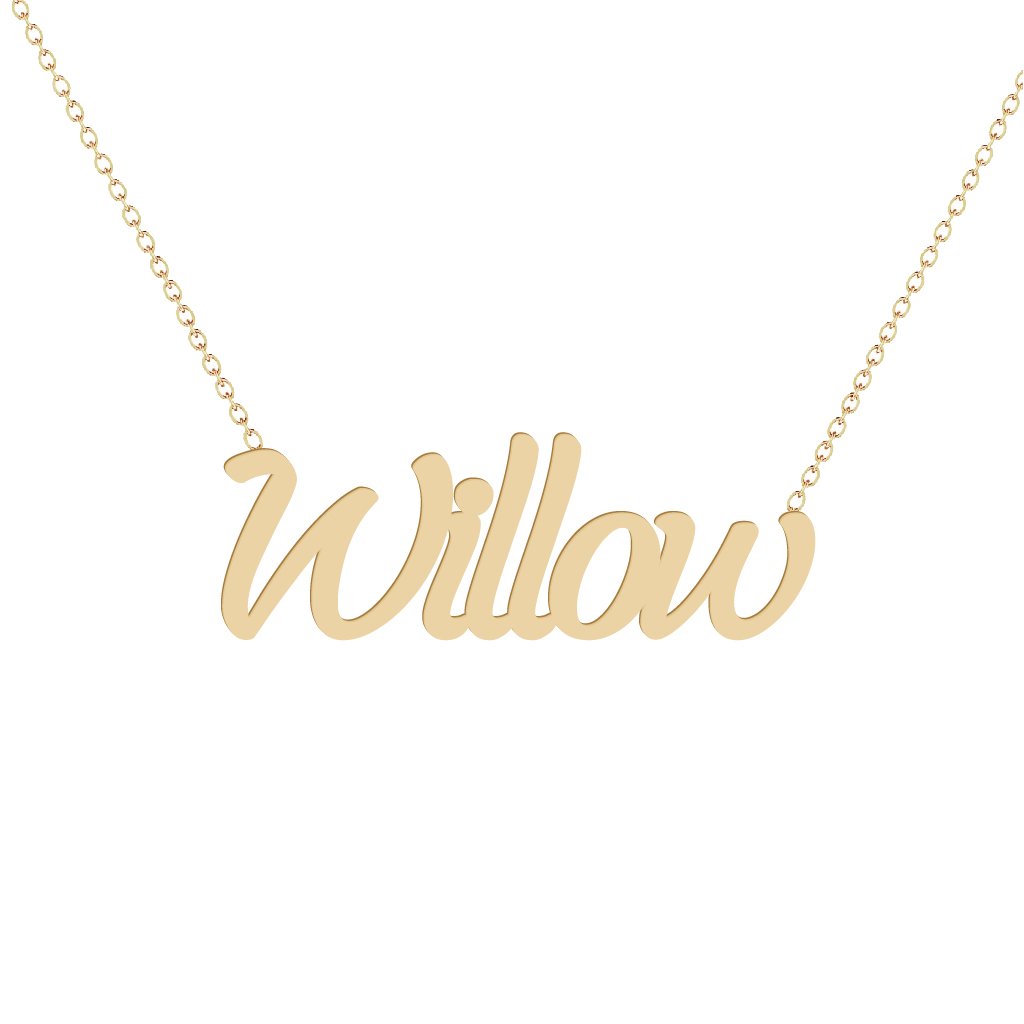 Gold Name Necklace - Willow