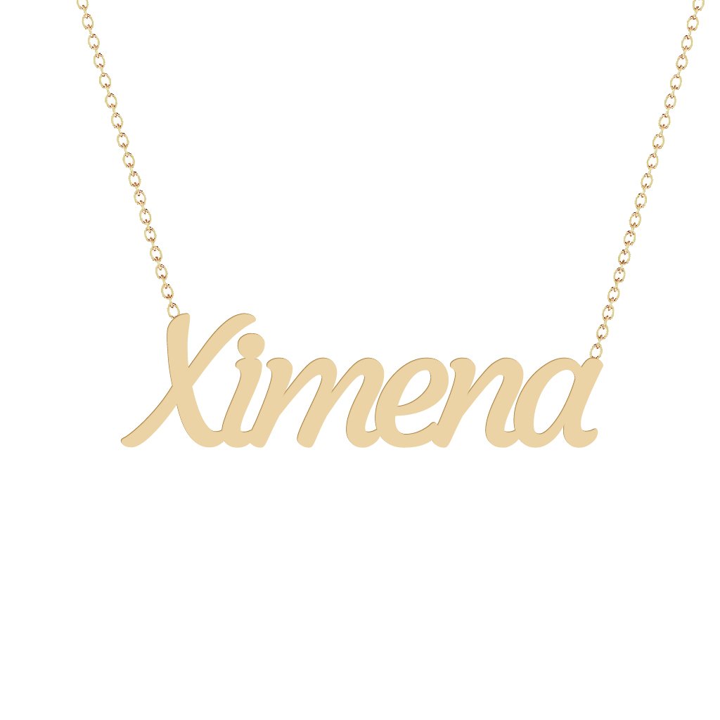 Gold Name Necklace - Ximena