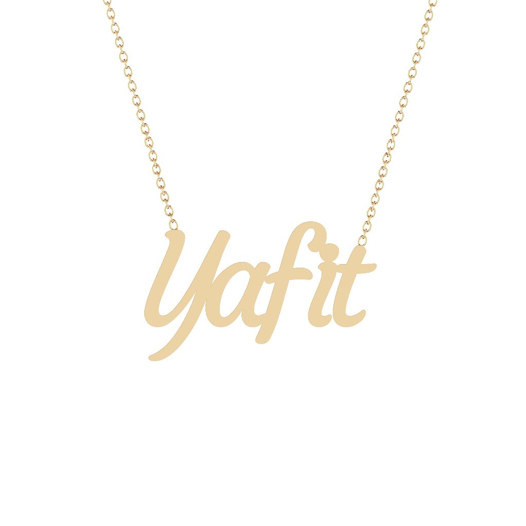 Gold Name Necklace - Yafit