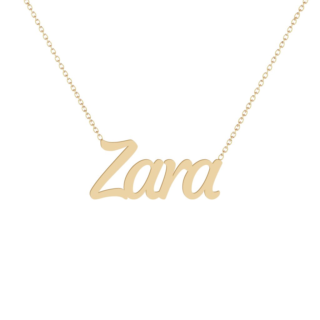 Gold Name Necklace - Zara