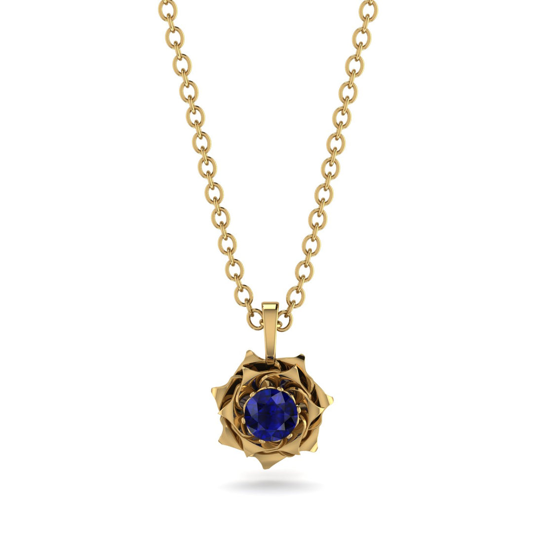 A lady's Rose Sapphire Pendant- Elena no. 13