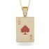 Ace Of Spades Diamond Card Necklace - Tyler No. 10 image 1