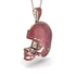 American Football Helmet Ruby Pendant - Dennis No. 11 image 2