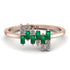 Baguette And Round Emerald Band - Daniela No. 5 image 1