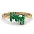 Baguette And Round Emerald Band - Daniela No. 19 image 1