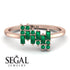 Baguette And Round Emerald Band - Daniela No. 20 image 10