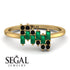 Baguette And Round Emerald Band - Daniela No. 34 image 10
