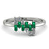 Baguette And Round Emerald Band - Daniela No. 6 image 1