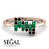 Baguette And Round Emerald Band - Daniela No. 35 image 10