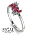 Baguette And Round Ruby Band - Daniela No. 12 image 2