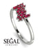 Baguette And Round Ruby Band - Daniela No. 57 image 2