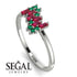 Baguette And Round Ruby Band - Daniela No. 27 image 2
