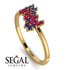 Baguette And Round Ruby Band - Daniela No. 70 image 2