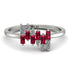 Baguette And Round Ruby Band - Daniela No. 12 image 1