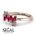 Baguette And Round Ruby Band - Daniela No. 11 image 3