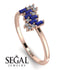 Baguette And Round Sapphire Band - Daniela No. 14 image 2